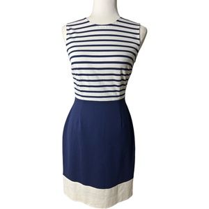 Kate Spade Clothing Women's Striped Dress Blue/Cream Size 2